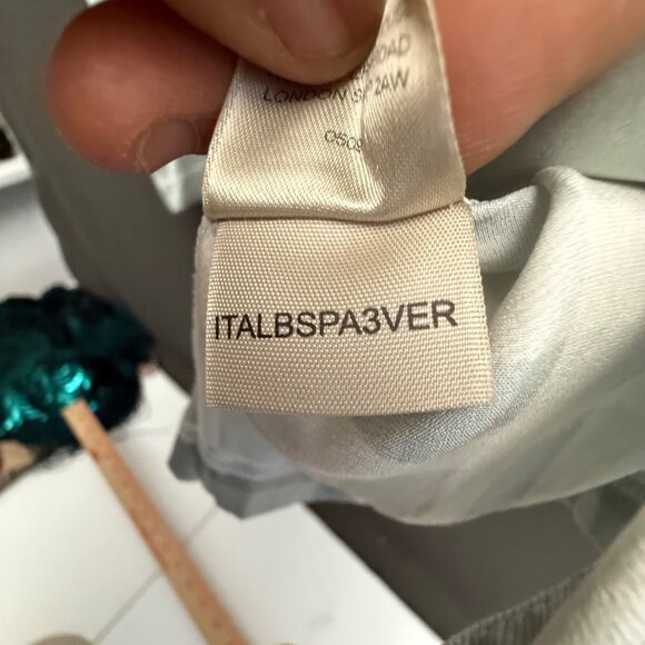 Burberry Womens Pajama Light Blue Plaid Silk Button-Up Shirt Small - Picture 8 of 8